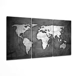 World Map Glass Wall Art.