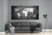 World Map Glass Wall Art.