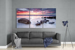 Stones on the Beach Glass Wall Art.