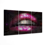 Lips Glass Wall Art.