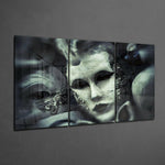 Mask Glass Wall Art.