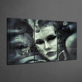 Mask Glass Wall Art.