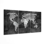 World Map Glass Wall Art.