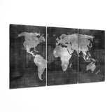 World Map Glass Wall Art | Insigne Art Design