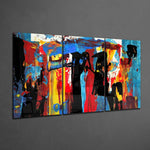 Silhouettes Glass Wall Art.