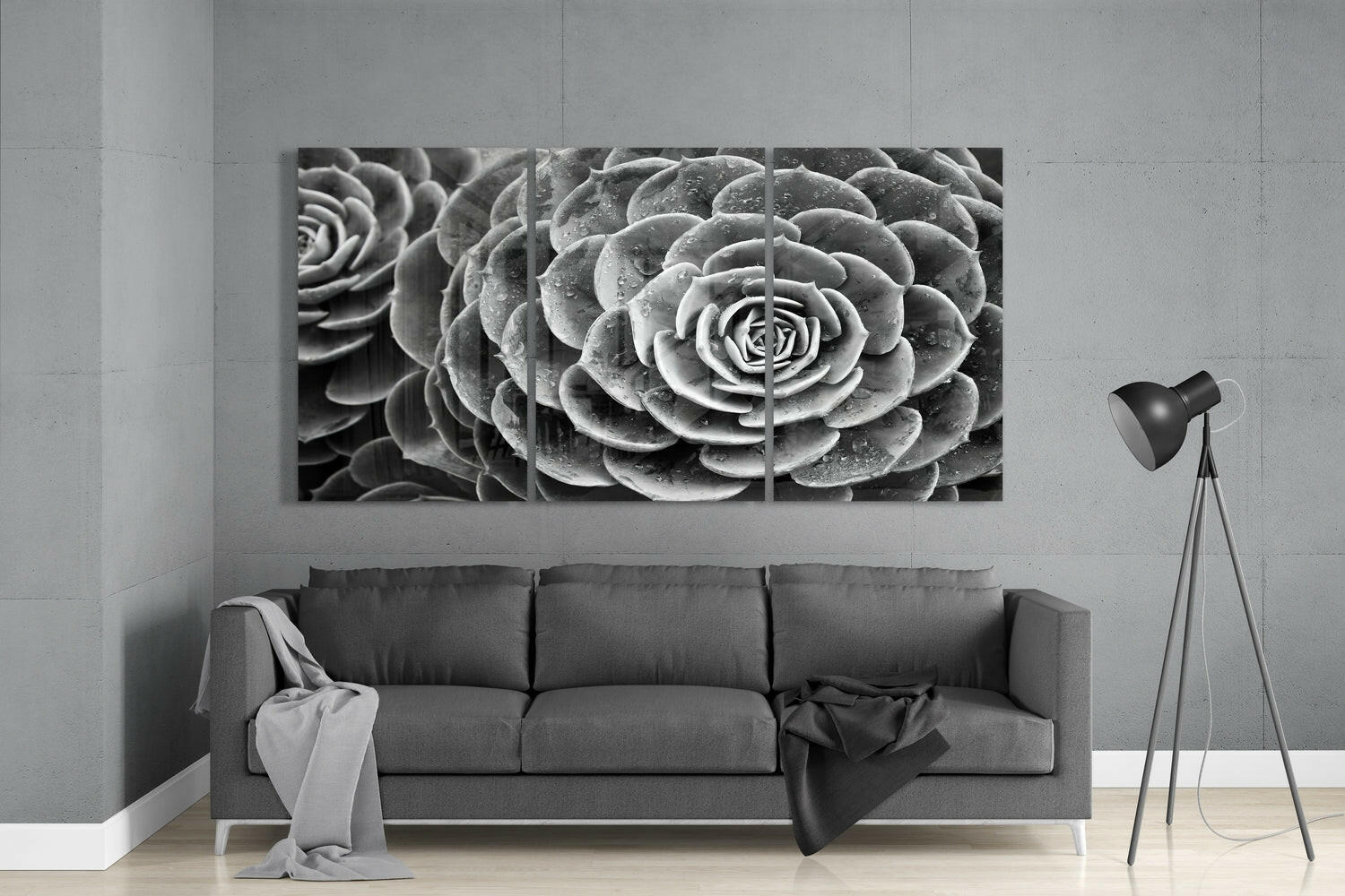 Succulent Glass Wall Art.