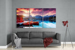 Lake View Glass Wall Art.