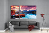 Lake View Glass Wall Art | Insigne Art Design
