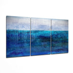 Blue Horizon Glass Wall Art.