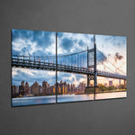 Manhattan Glass Wall Art.