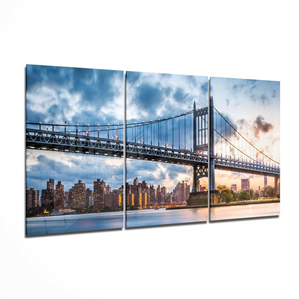 Manhattan Glass Wall Art.