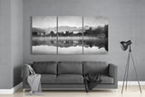 Foggy Lake Glass Wall Art | Insigne Art Design