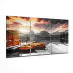 Lake View Glass Wall Art.