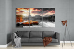 Lake View Glass Wall Art.