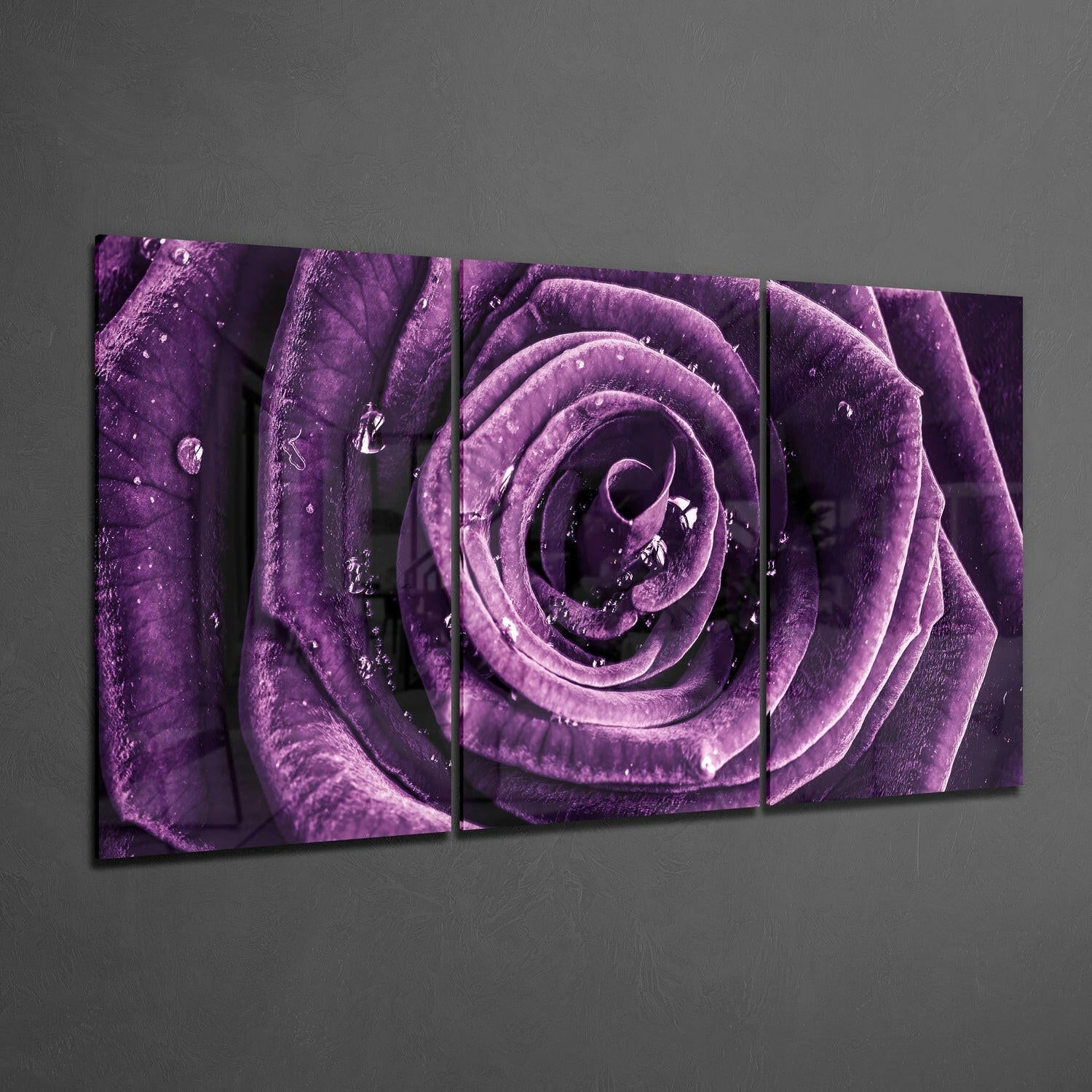 Rose Glass Wall Art.