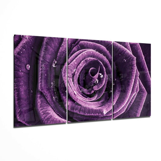 Rose Glass Wall Art.