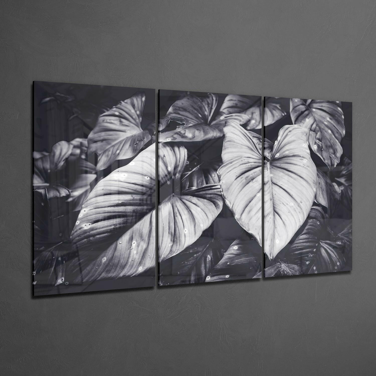 Leaves Glass Wall Art.
