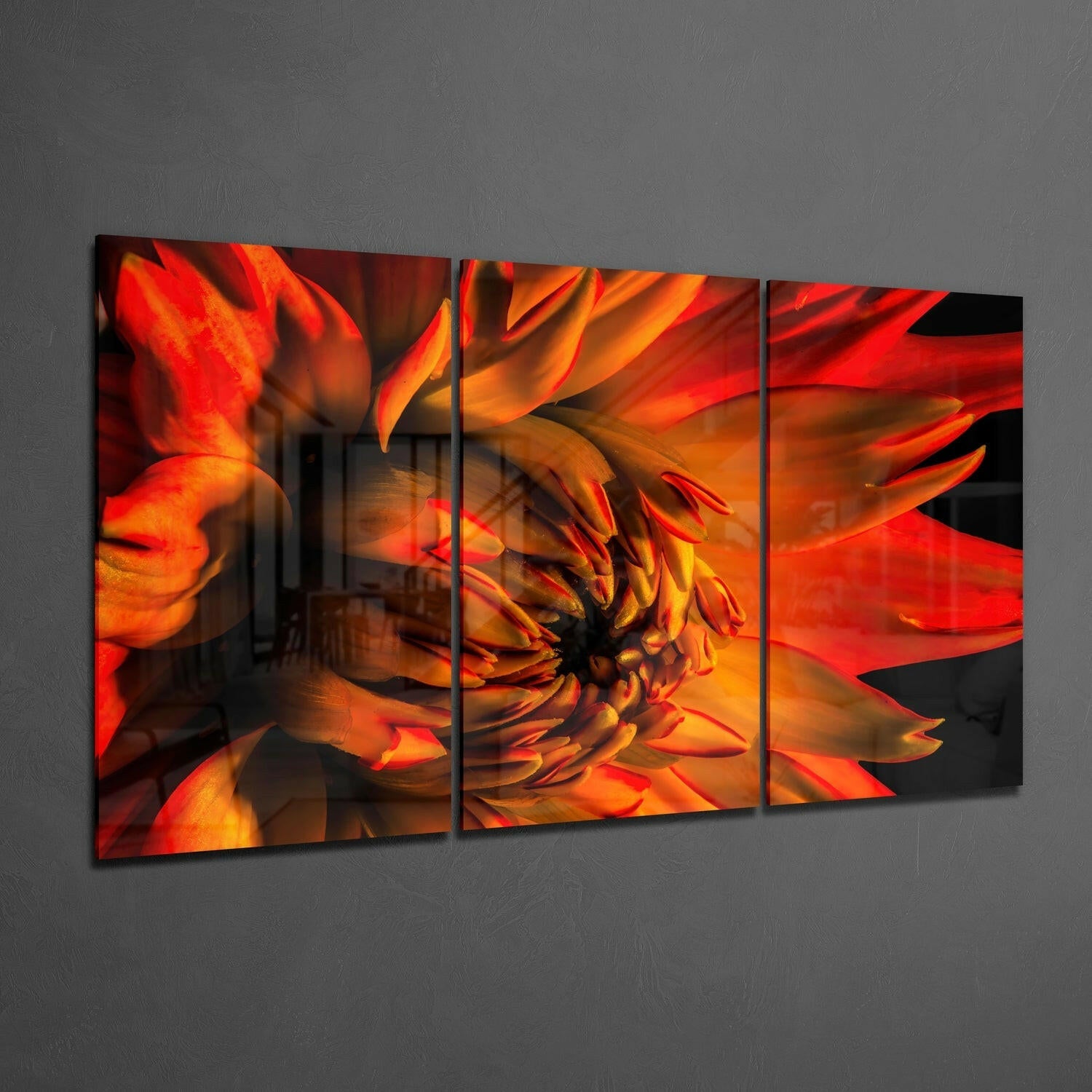 Flower Glass Wall Art.