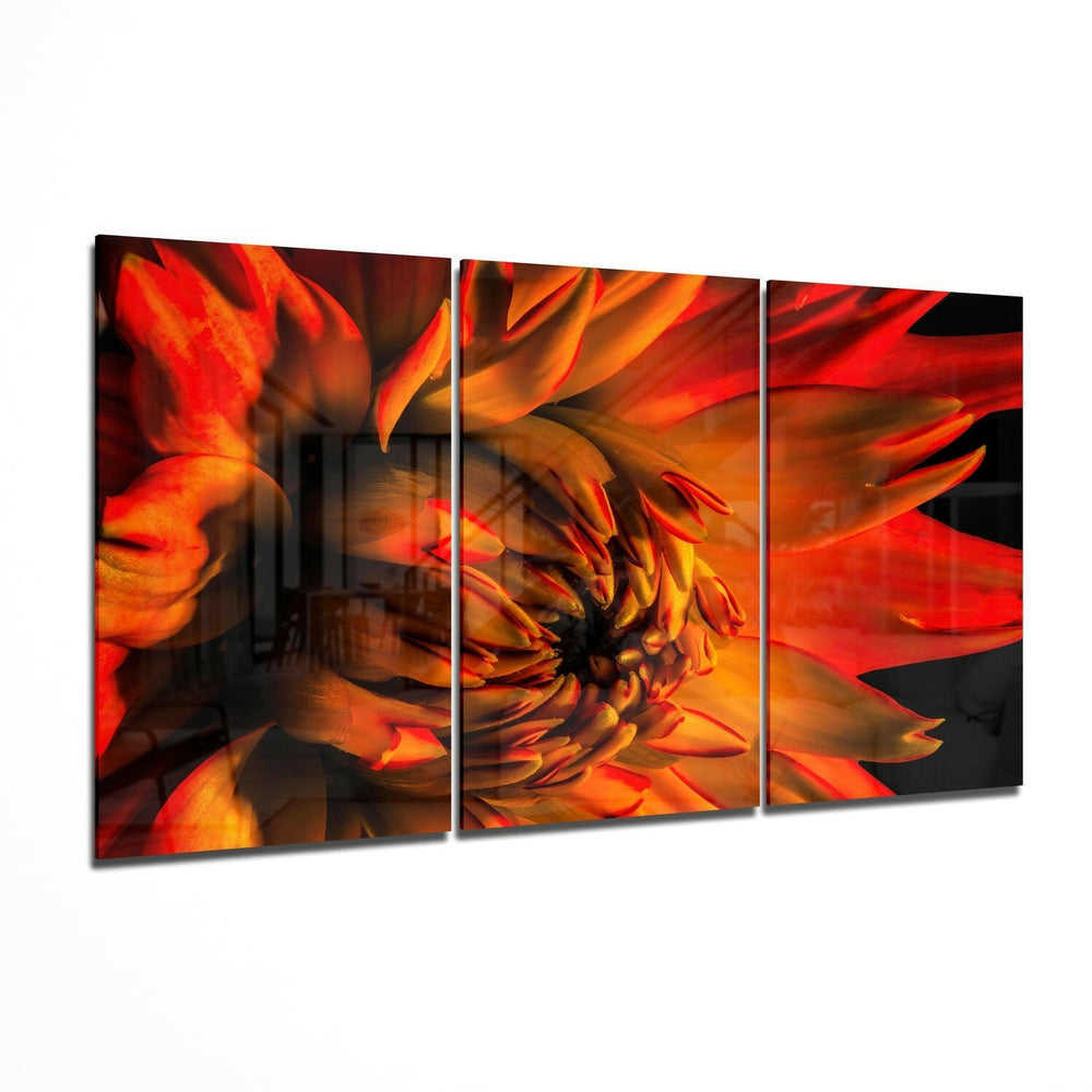 Flower Glass Wall Art.