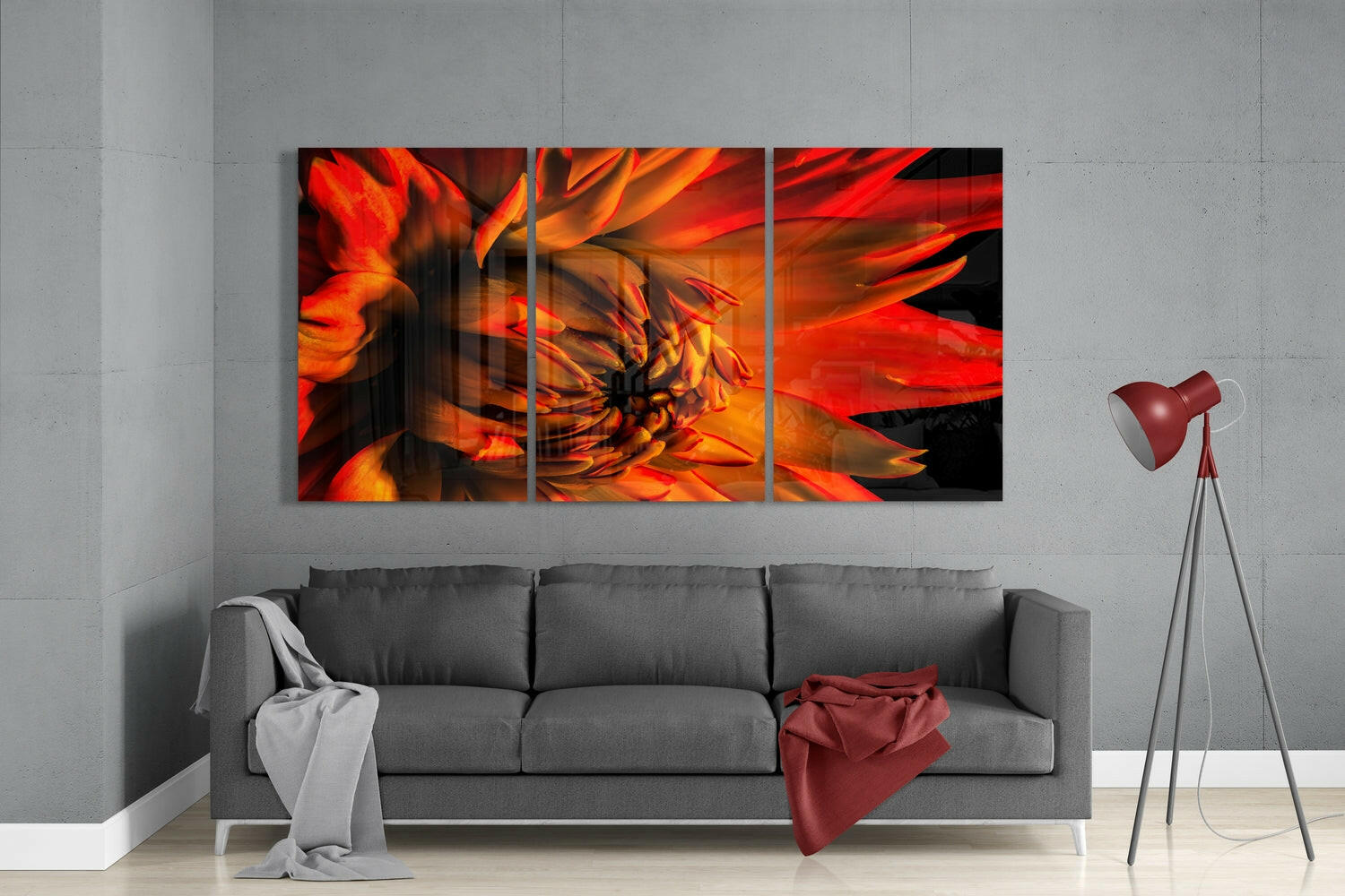 Flower Glass Wall Art.