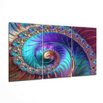 Spiral Peacock Glass Art.