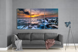 Sunset On The Beach Glass Art | Insigne Art Design