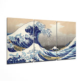 Mountain And Wave Glass Art | Insigne Art Design