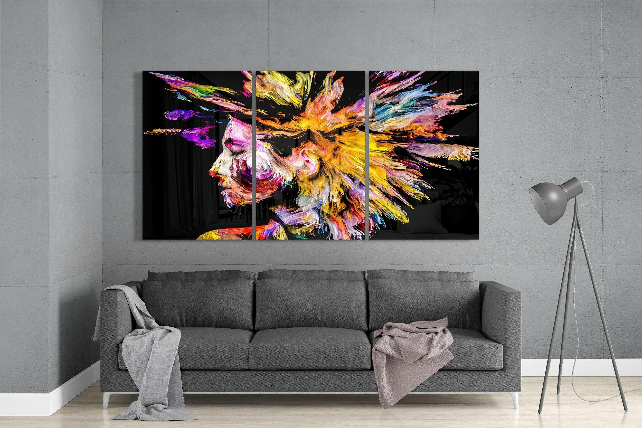 Colorful Thoughts Glass Art.