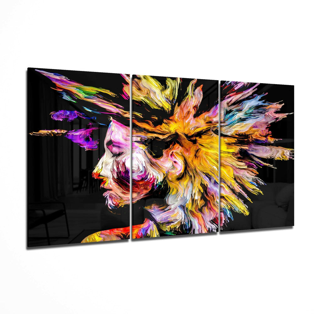 Colorful Thoughts Glass Art.