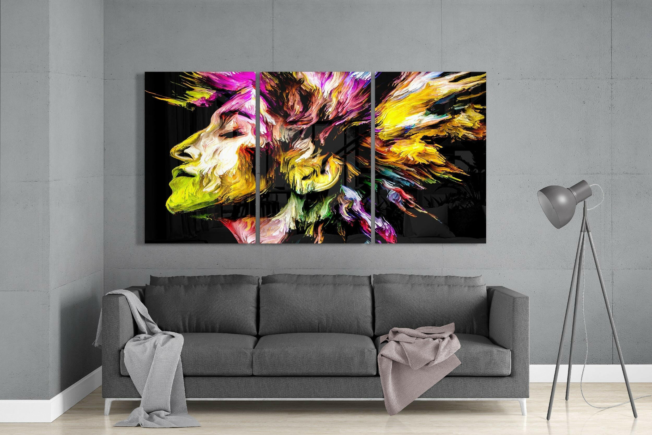 Colorful Peace Glass Art.