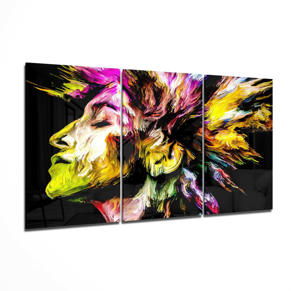 Colorful Peace Glass Art.