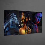 Woman Glass Art.
