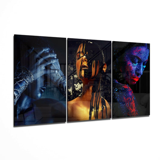 Woman Glass Art.