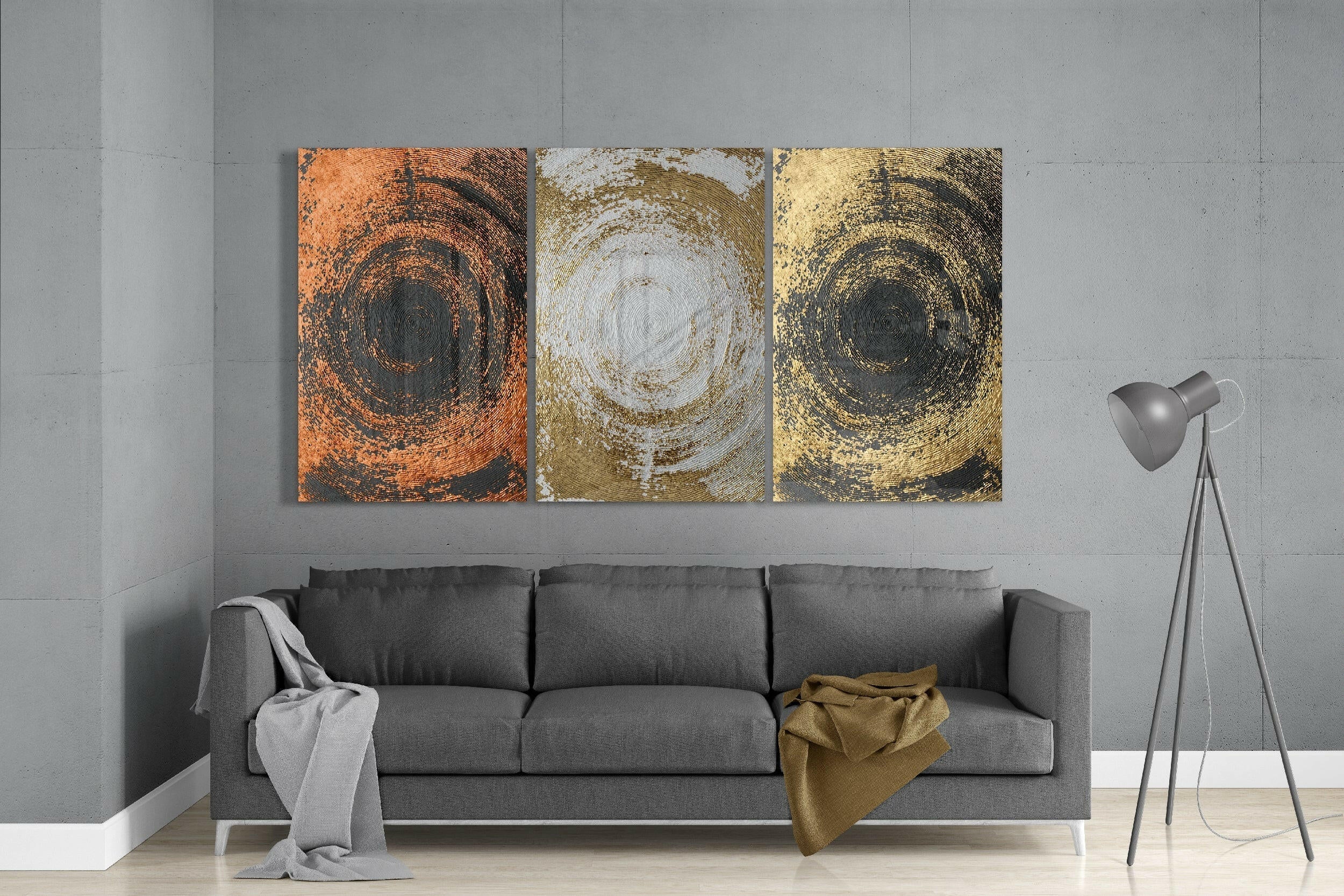 Yellow Touch Glass Art.