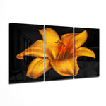 Flower - Orange Lilium Glass Art.