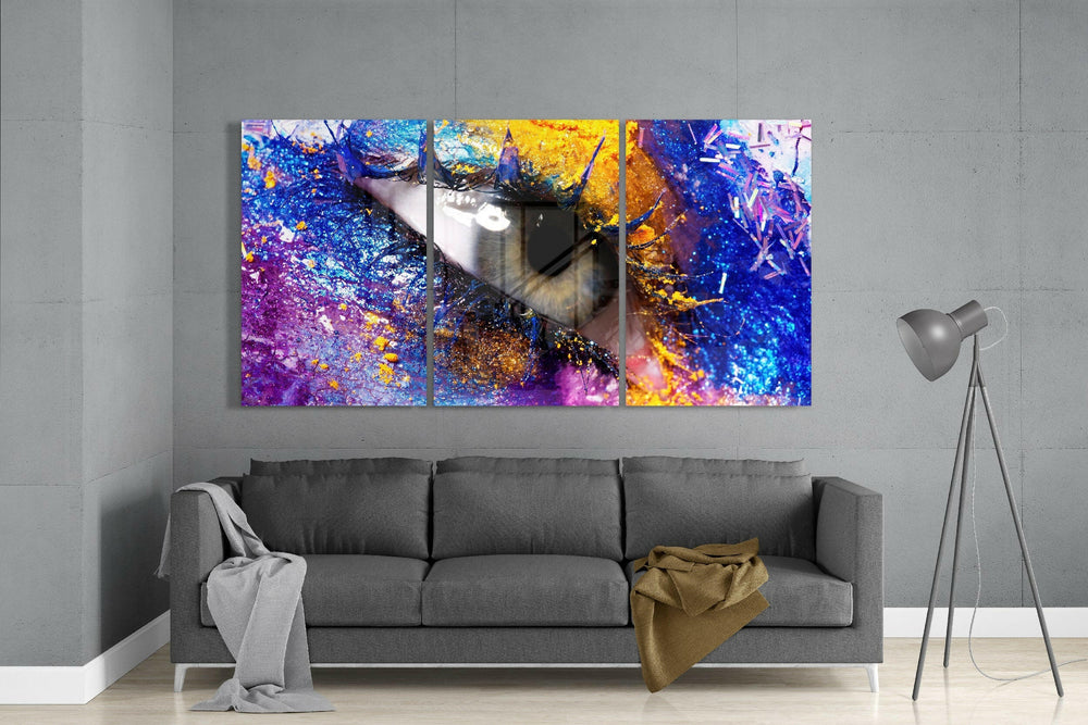 Eyelash Glass Art.
