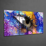 Eyelash Glass Art.