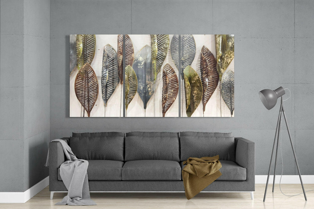 Leaves Glass Art.