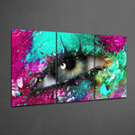 Eyelash Glass Art.