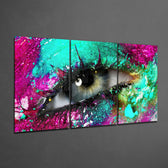 Eyelash Glass Art.