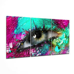 Eyelash Glass Art.