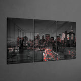 The Lights Of The City Glass Art | Insigne Art Design