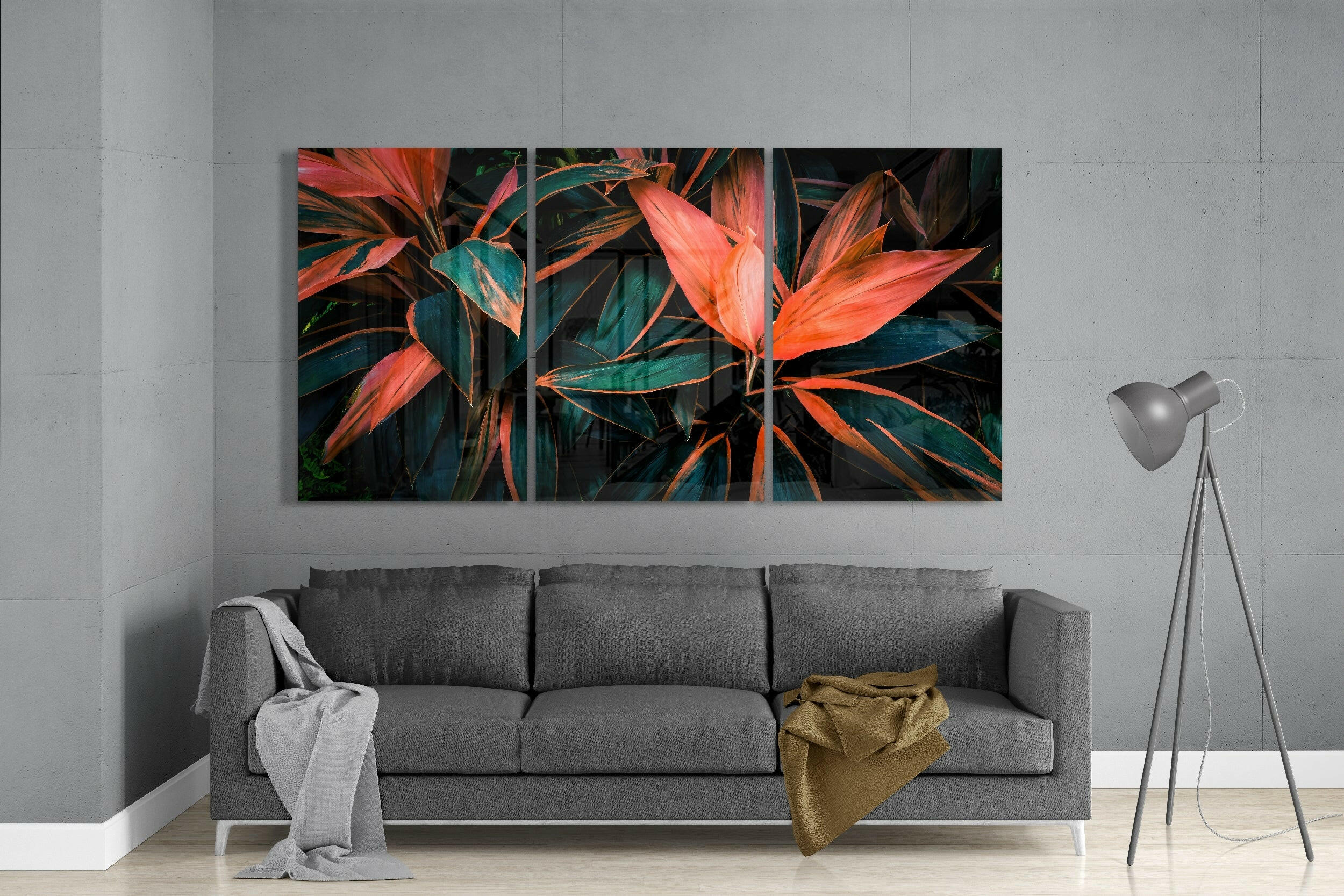 Flower - Cordyline Glass Art.