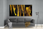 Yellow Touch Glass Art.