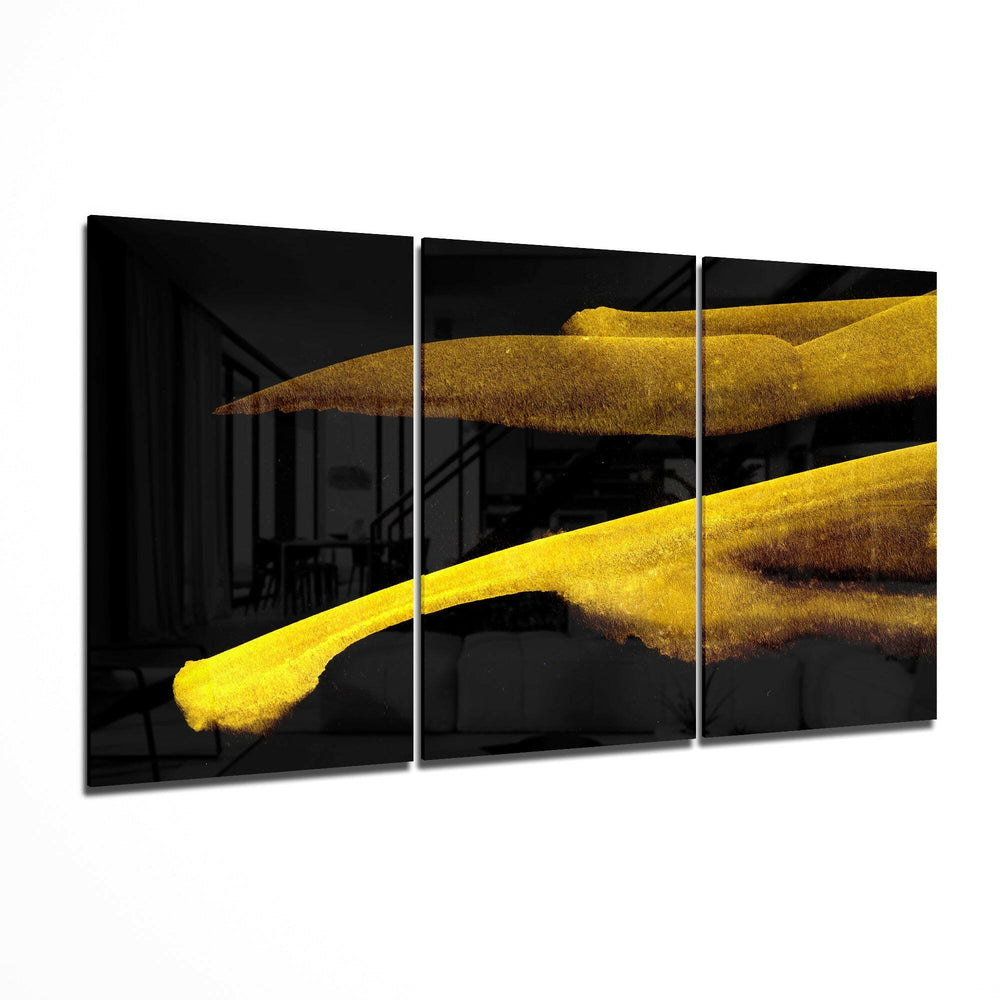 Yellow Touch Glass Art.