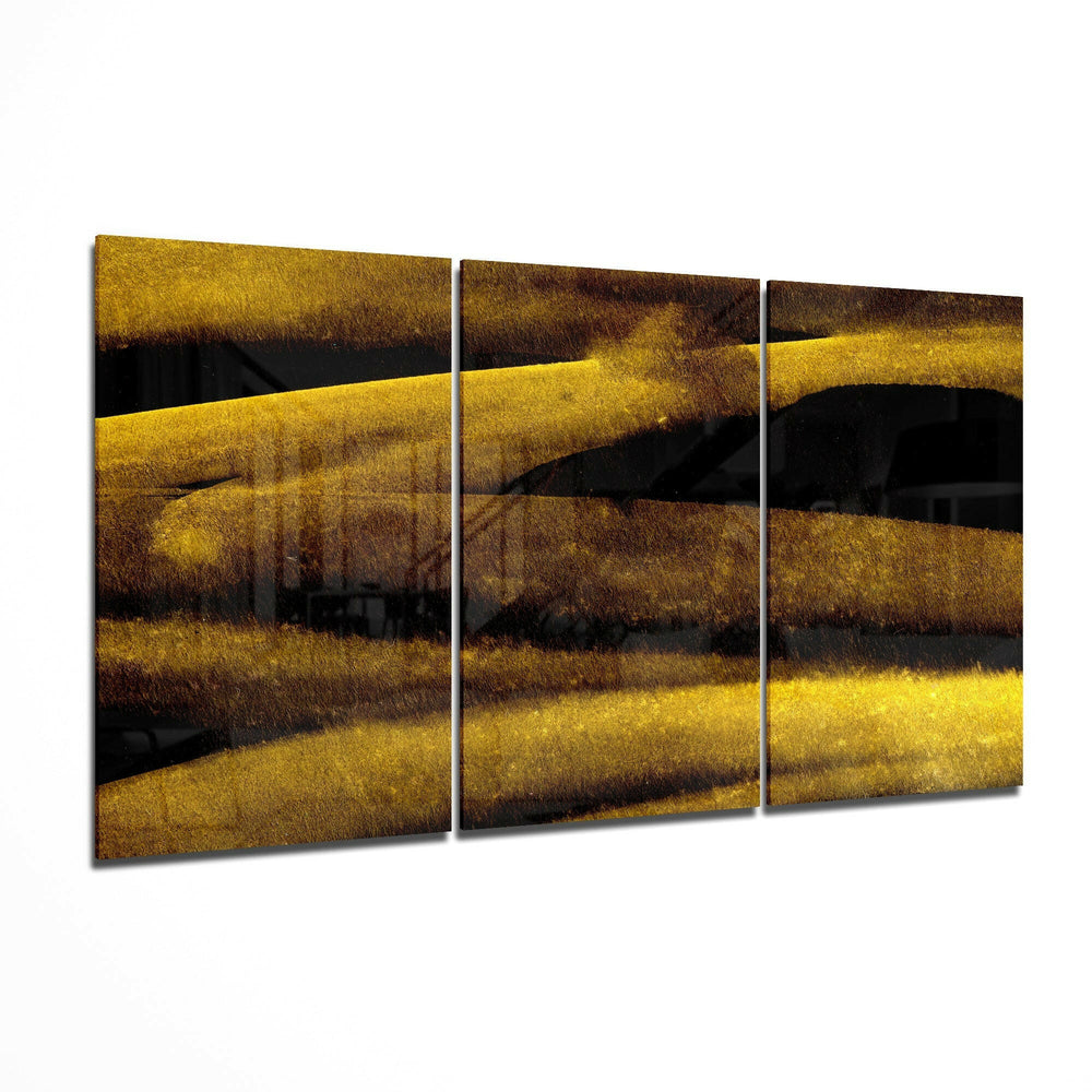 Yellow Touch Glass Art.