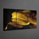Yellow Touch Glass Art.