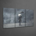 The Clouds İn My Head Glass Art.