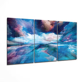 Blue Depth Glass Art.