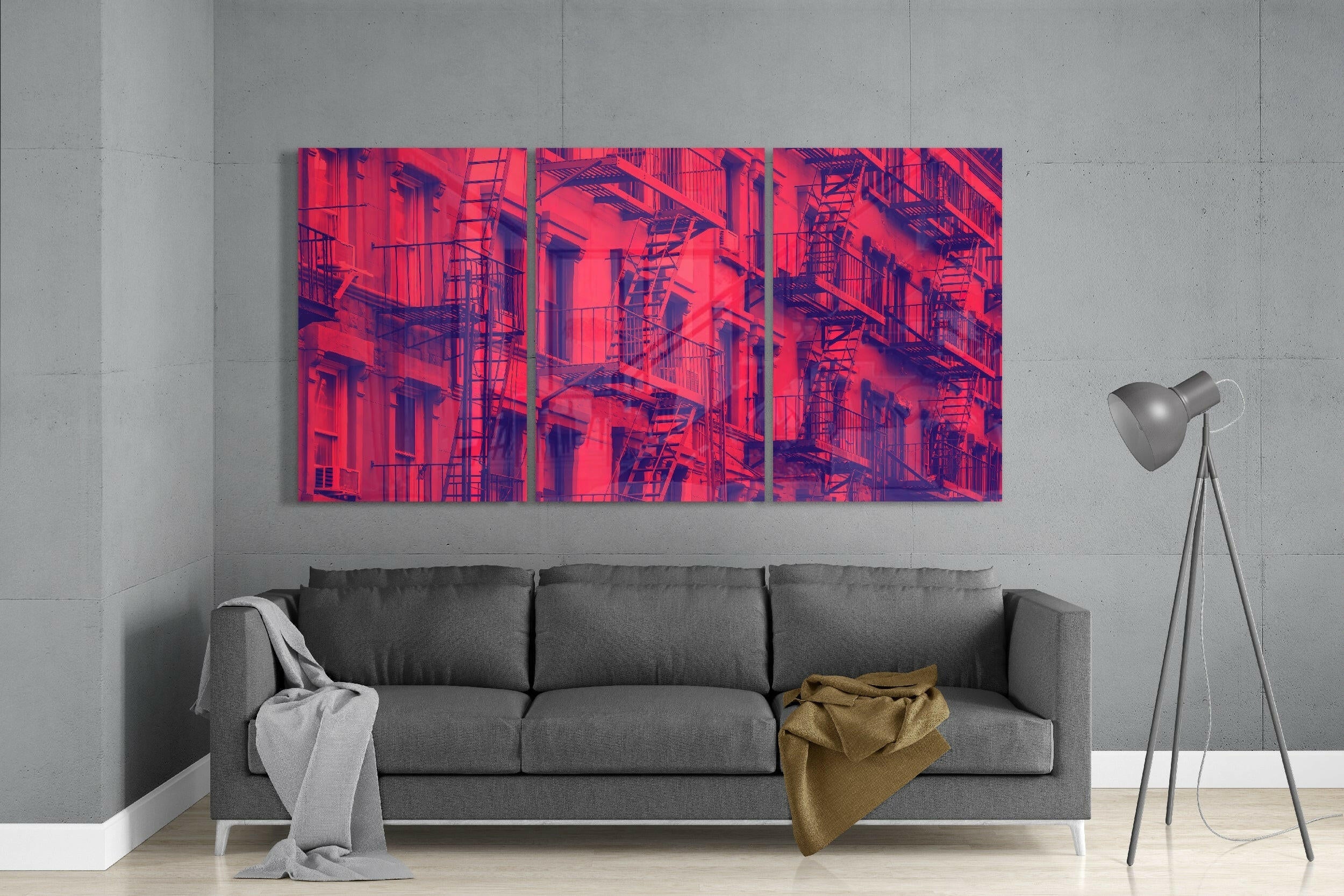 Buildings Glass Art.